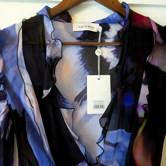 Rat & Boa Gialina Sheer Cardigan xxs - Picture 6 of 8